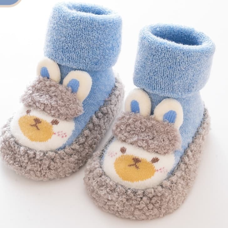 ファーストシューズもこもこうさぎのルームソックス