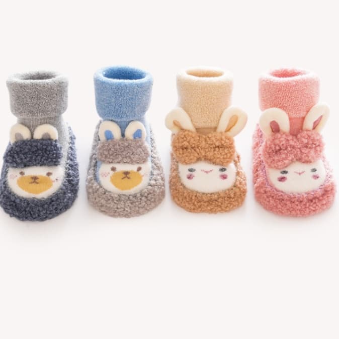 ファーストシューズもこもこうさぎのルームソックス