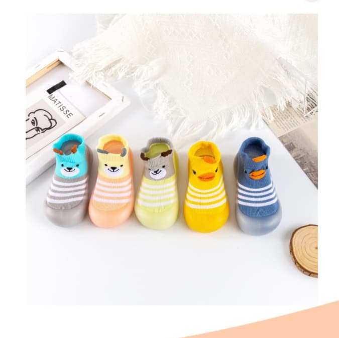 ファーストシューズやわらか笑顔のひよこさんソックスシューズ