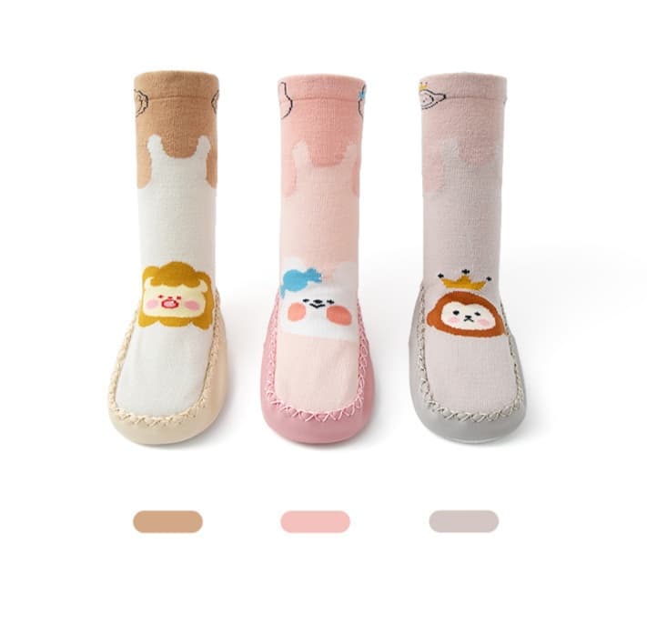 ファーストシューズもこもこ雲さんのルームソックス