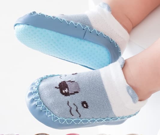 ファーストシューズもこもこ動物園ルームシューズ