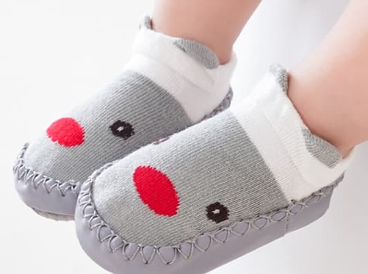 ファーストシューズもこもこ動物園ルームシューズ