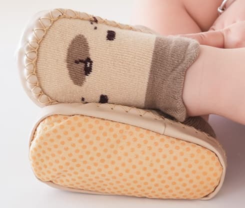 ファーストシューズもこもこ動物園ルームシューズ