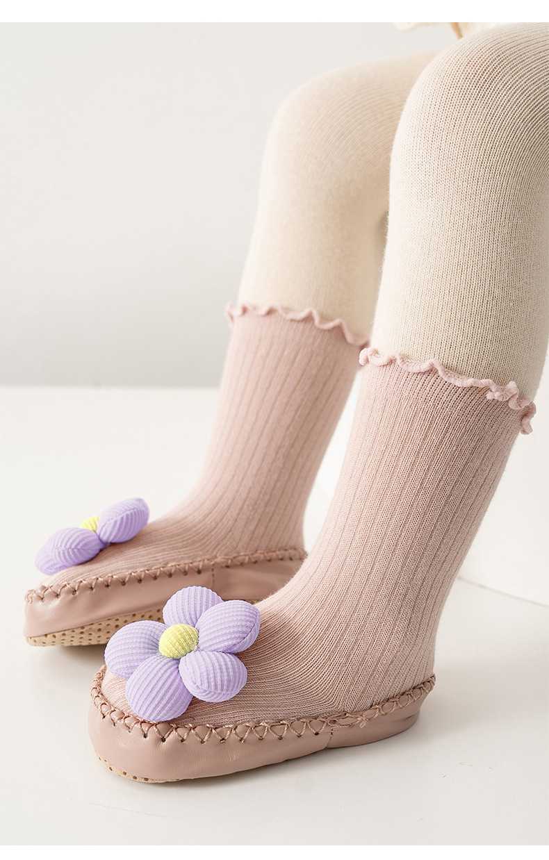 ファーストシューズお花のおめかしルームソックス