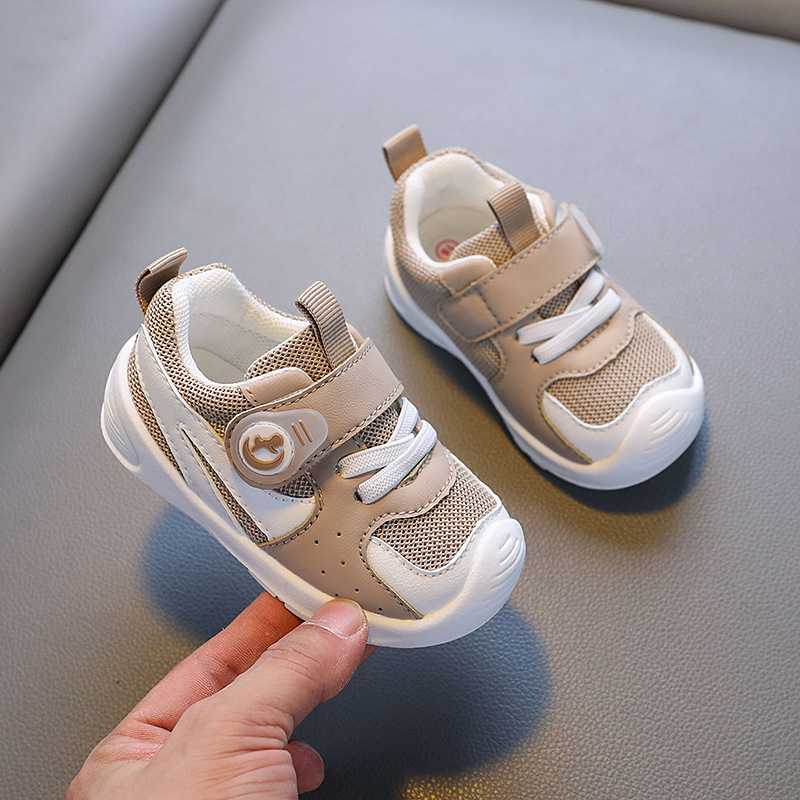 ファーストシューズふわふわメッシュ赤ちゃん靴