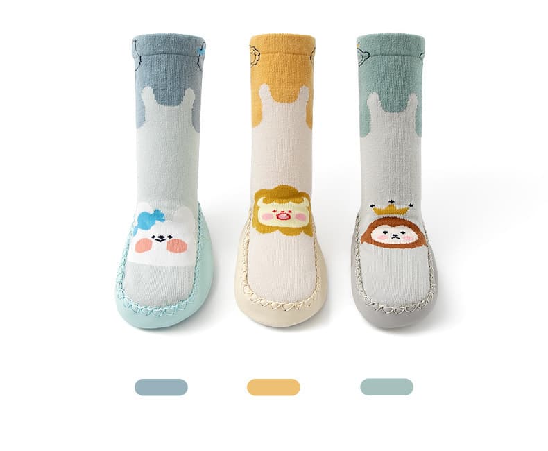 ファーストシューズもこもこ雲さんのルームソックス