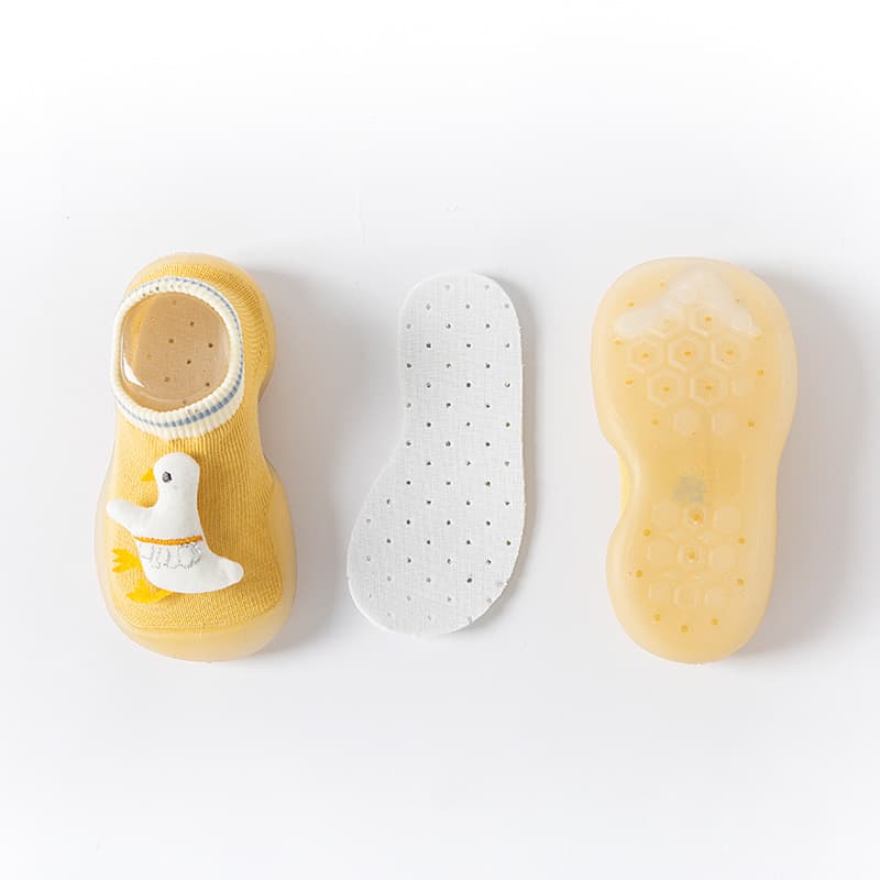 ファーストシューズやわらか動物キャラクターソックスシューズ