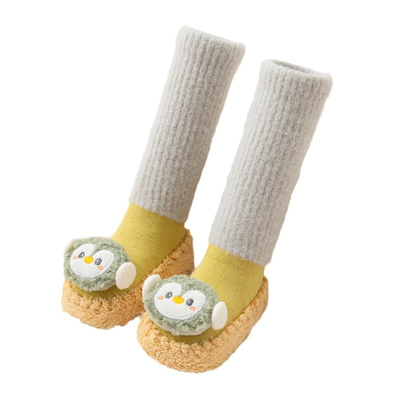 ファーストシューズふわもこペンギンのおめかけルームシューズ