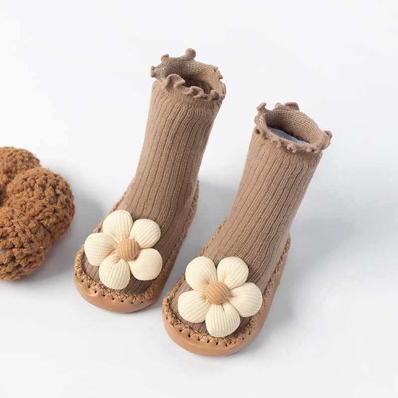 ファーストシューズお花のおめかしルームソックス
