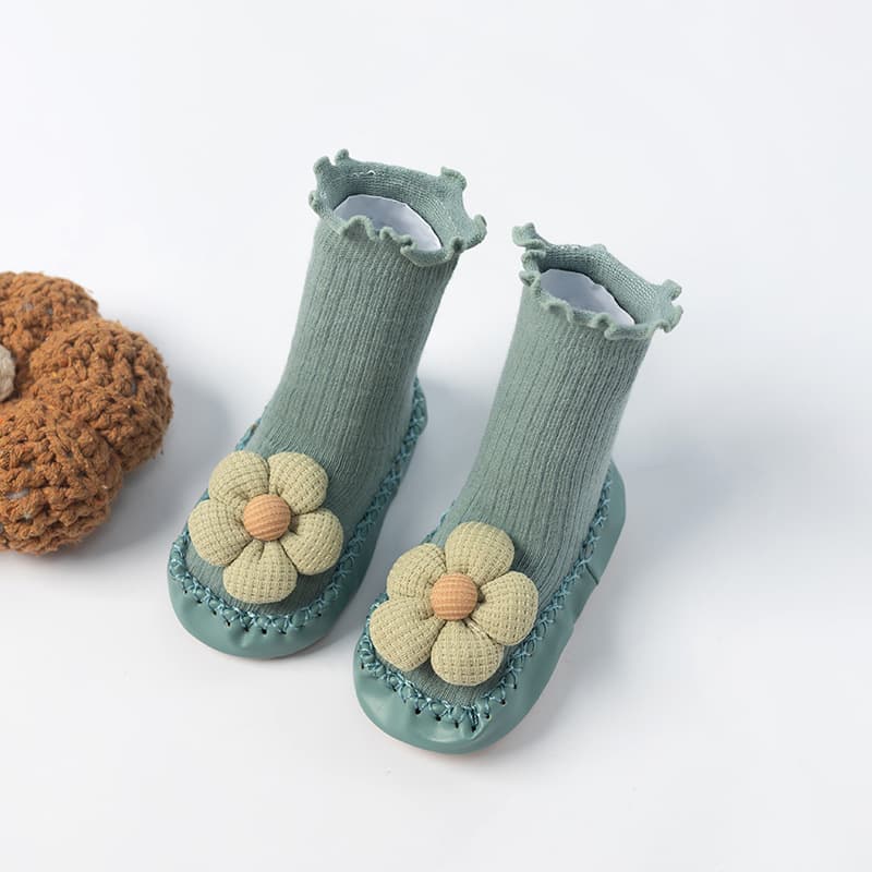 ファーストシューズお花のおめかしルームソックス
