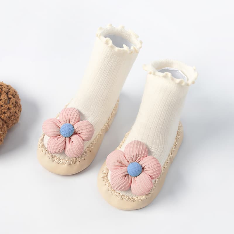 ファーストシューズお花のおめかしルームソックス