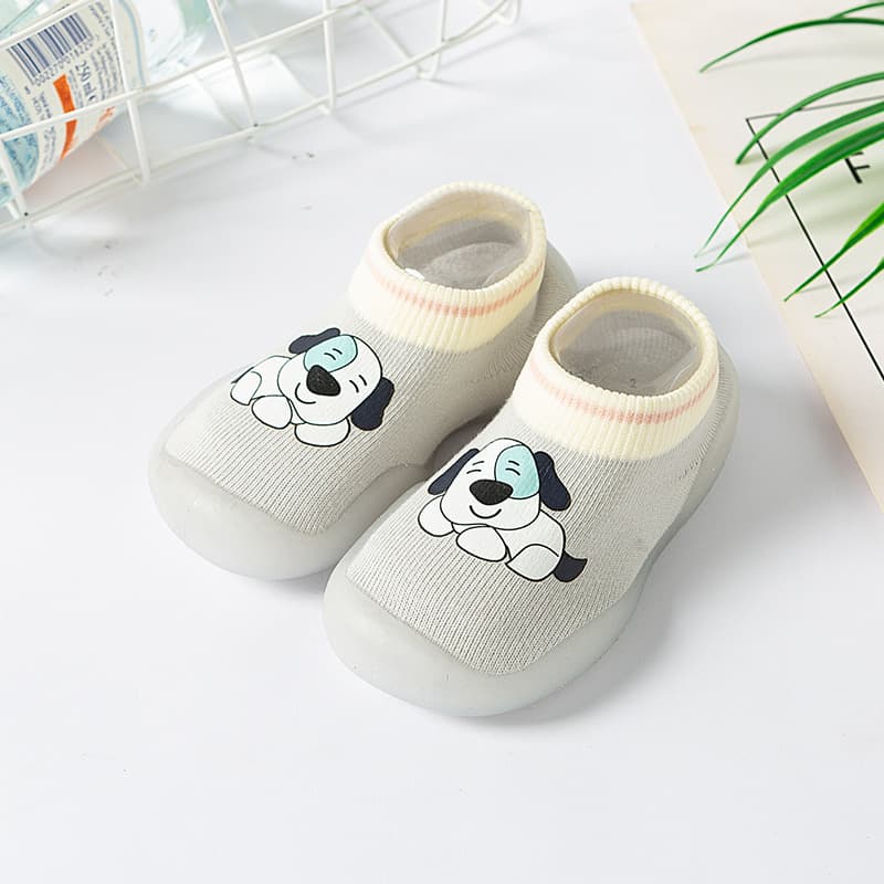 ファーストシューズやわらか動物キャラクターソックスシューズ