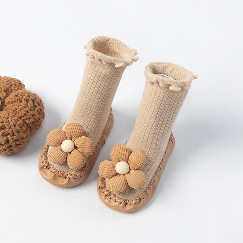 ファーストシューズお花のおめかしルームソックス